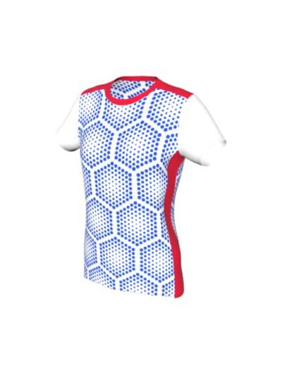 Maglia Padel Femminile Grafica Definita Personalizzabile - Stile 010