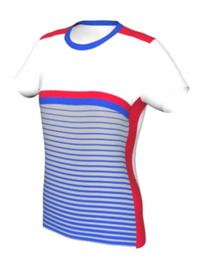 Maglia Padel Femminile Grafica Definita Personalizzabile - Stile 003